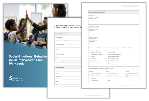 Behavior Intervention plan template showing a behavior intervention plan example